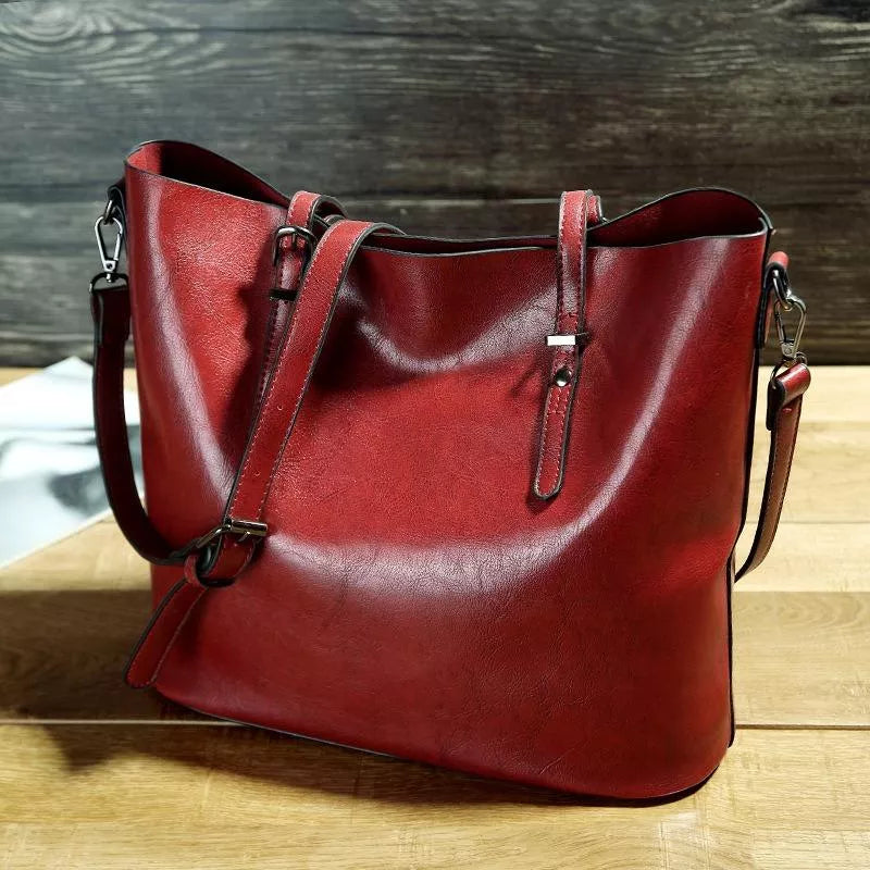 NICOLE™ | Nuostabi vintage odinė rankinė per petį