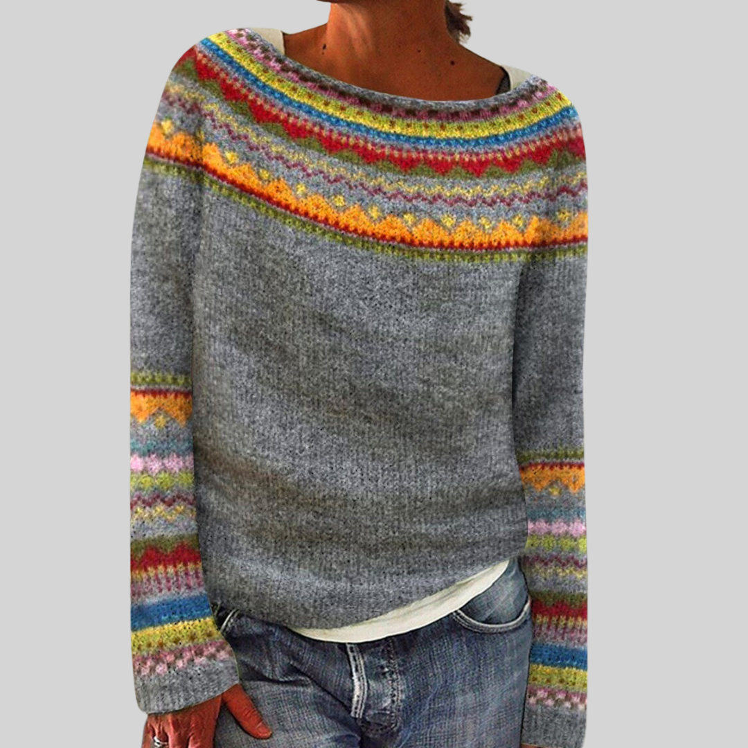 PULOVERIS PIERINA I retro stiliumi - elegantiška ir patogi apranga!